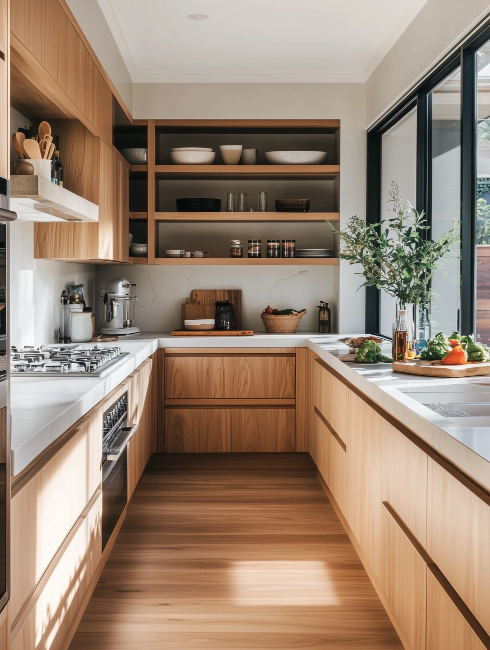 u-shaped kitchen design ideas