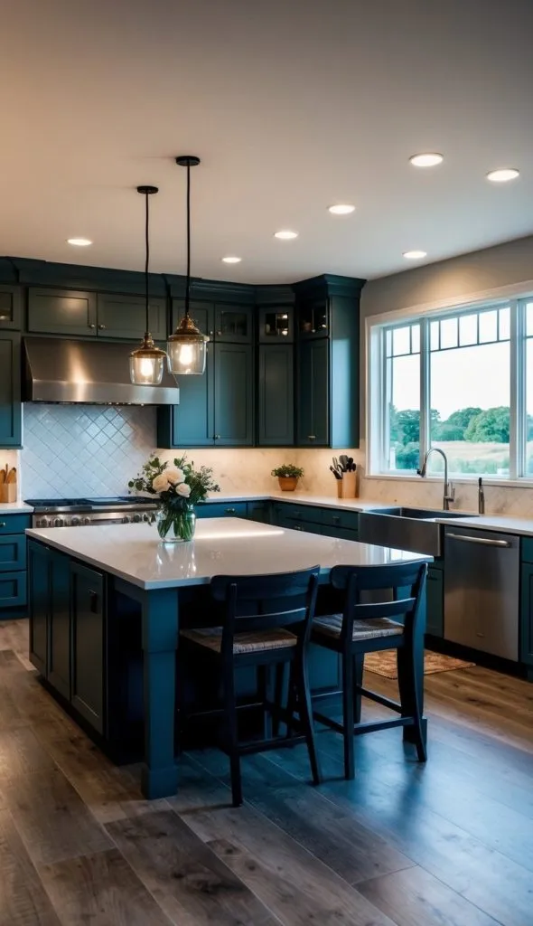 Large kitchen floor plans: maximising space and functionality
