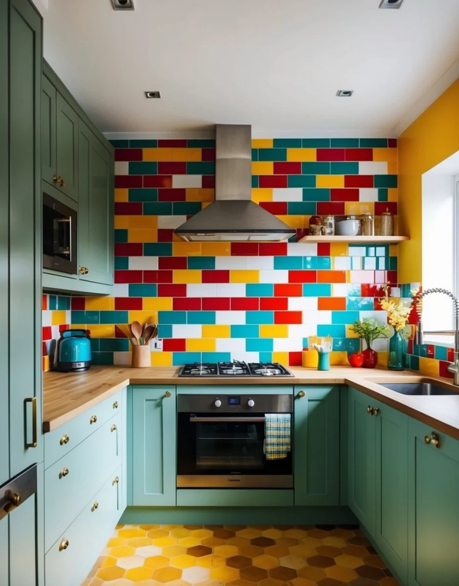 coloured tiles