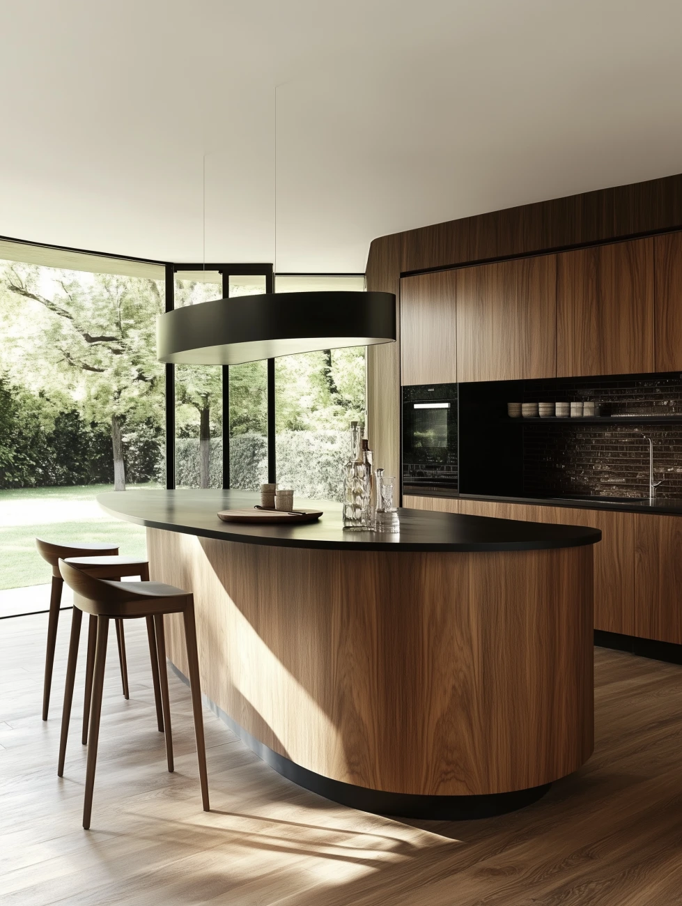 curved kitchen designs