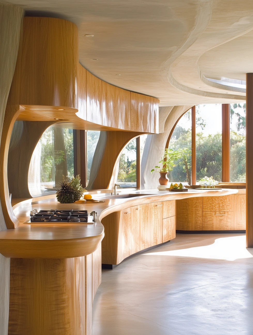 curved kitchen designs