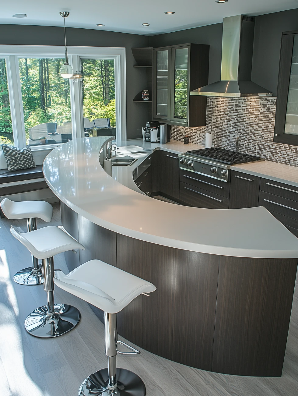 curved kitchen designs