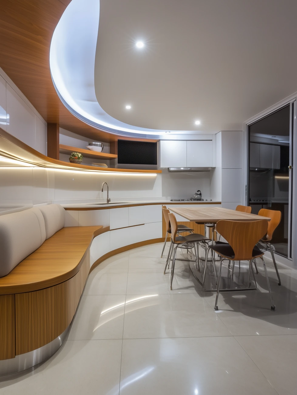 curved kitchen designs