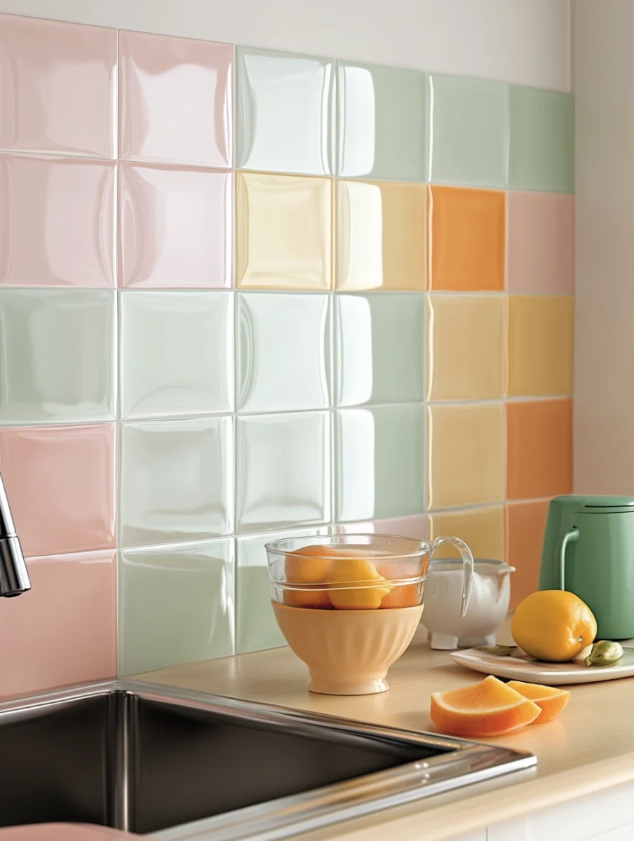 glass kicthen wall tiles