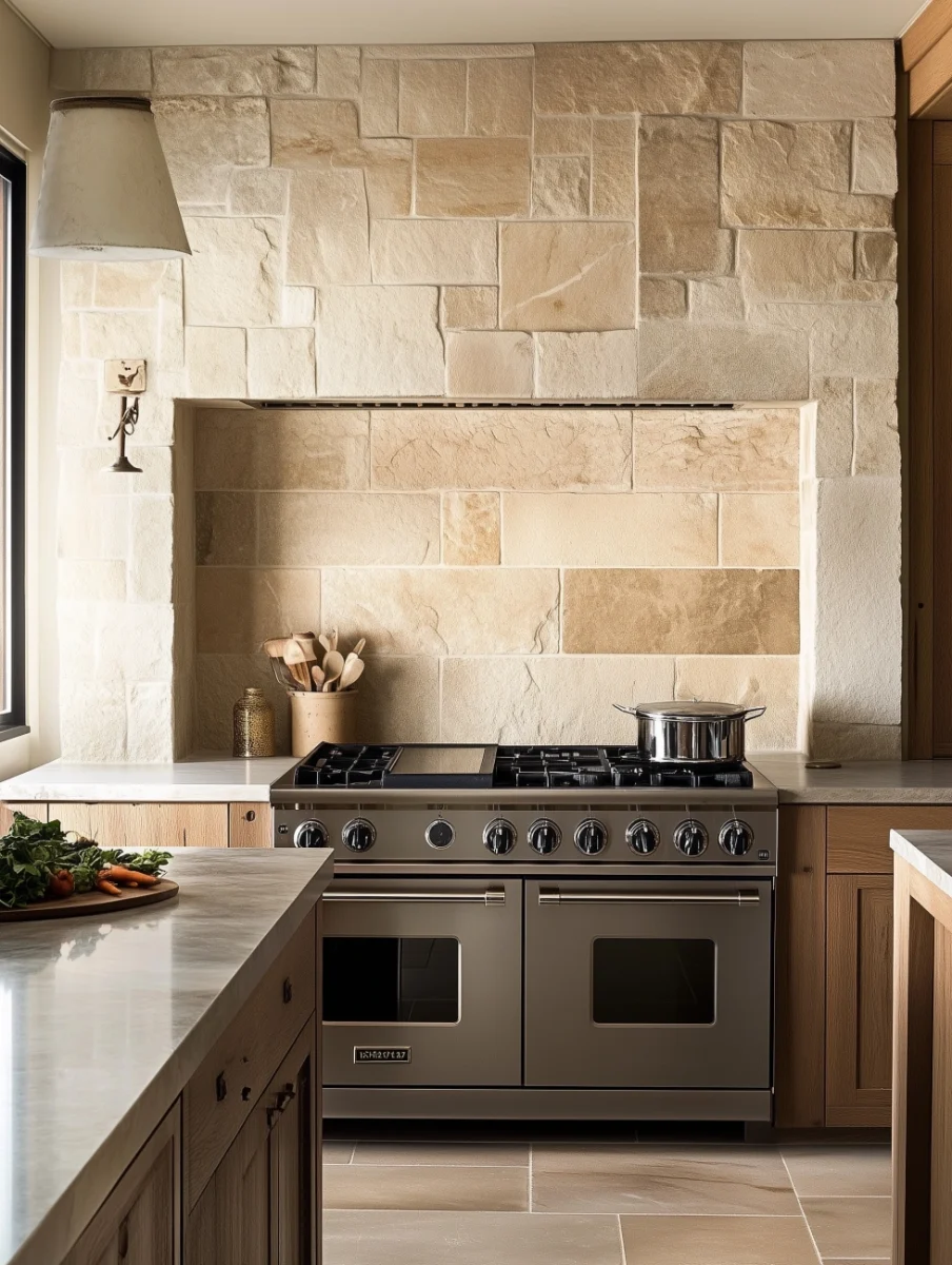 natural stone kitchen wall tiles