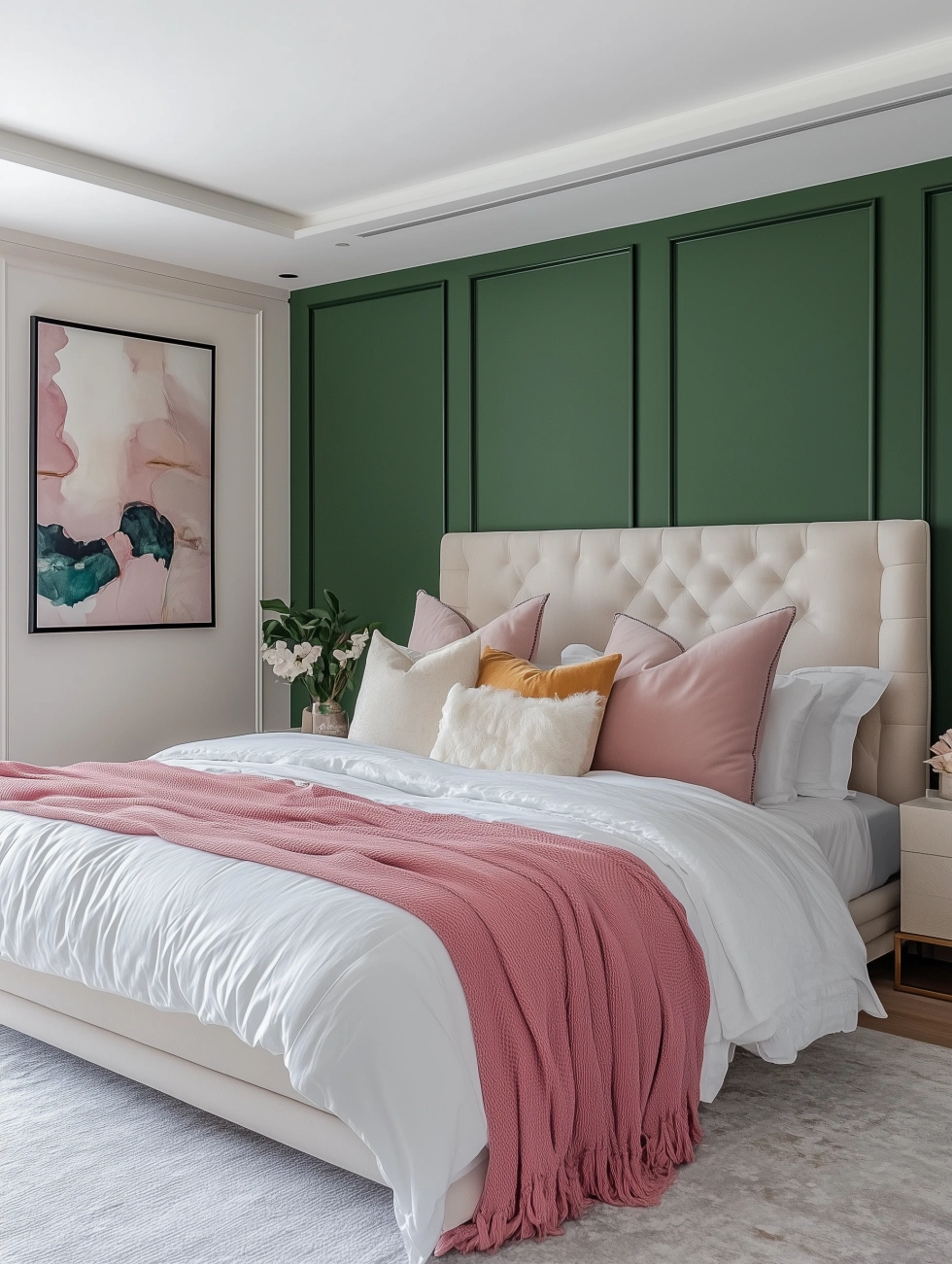 bedroom decoration ideas - bold colours