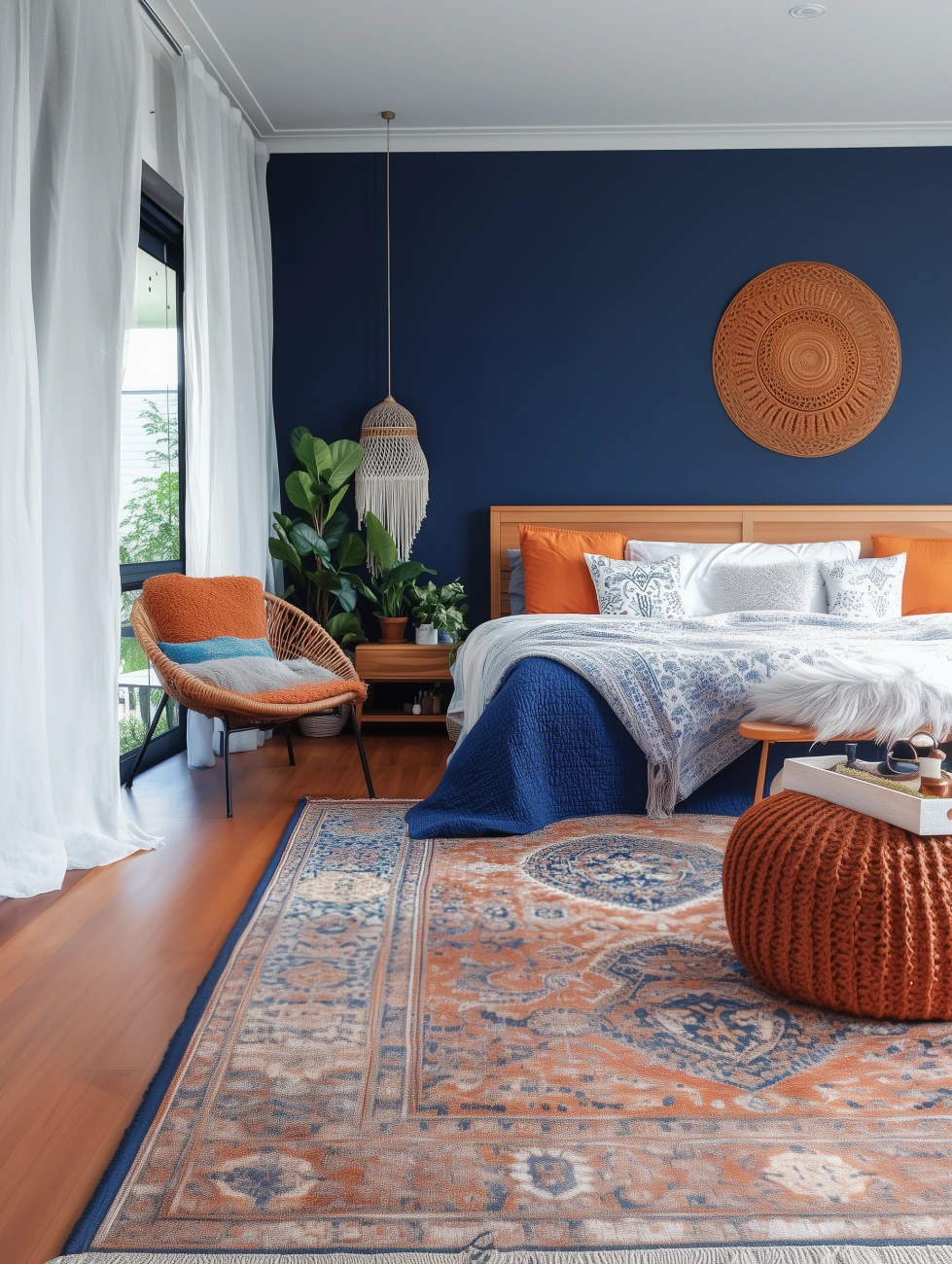 bold colours - living space