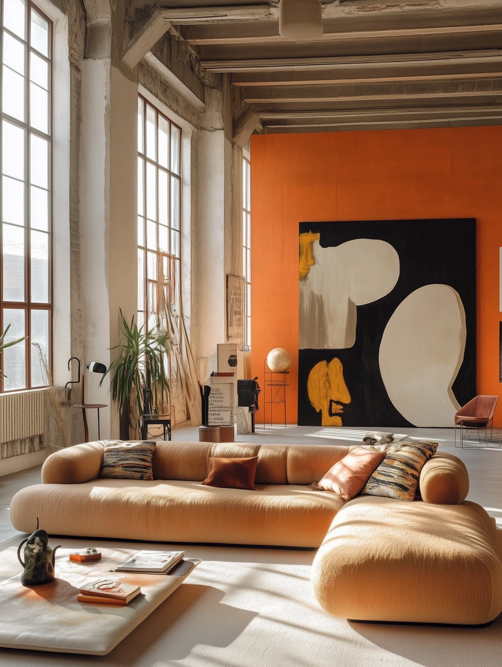 bold colours - living space