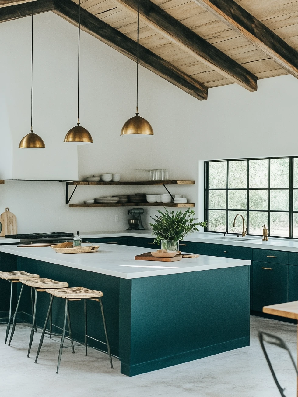bold colours -kitchens