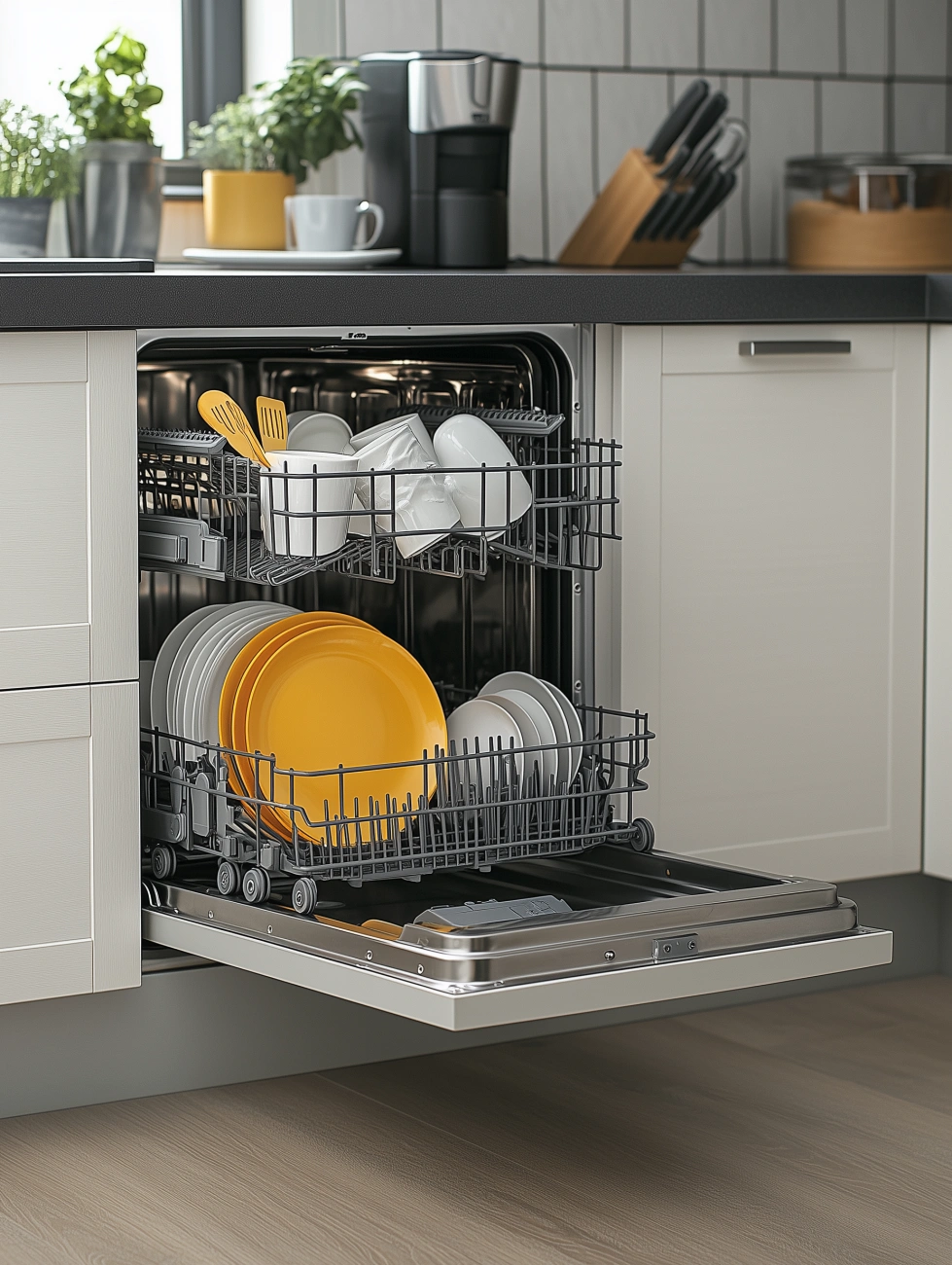 kitchen appliance trends - water saving dishwasher