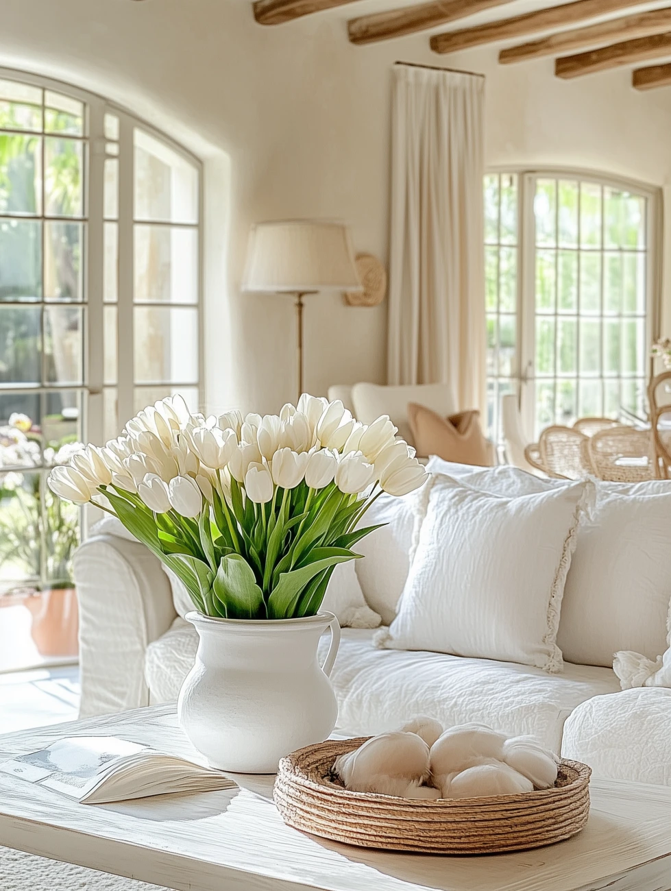 spring home decor - tulips