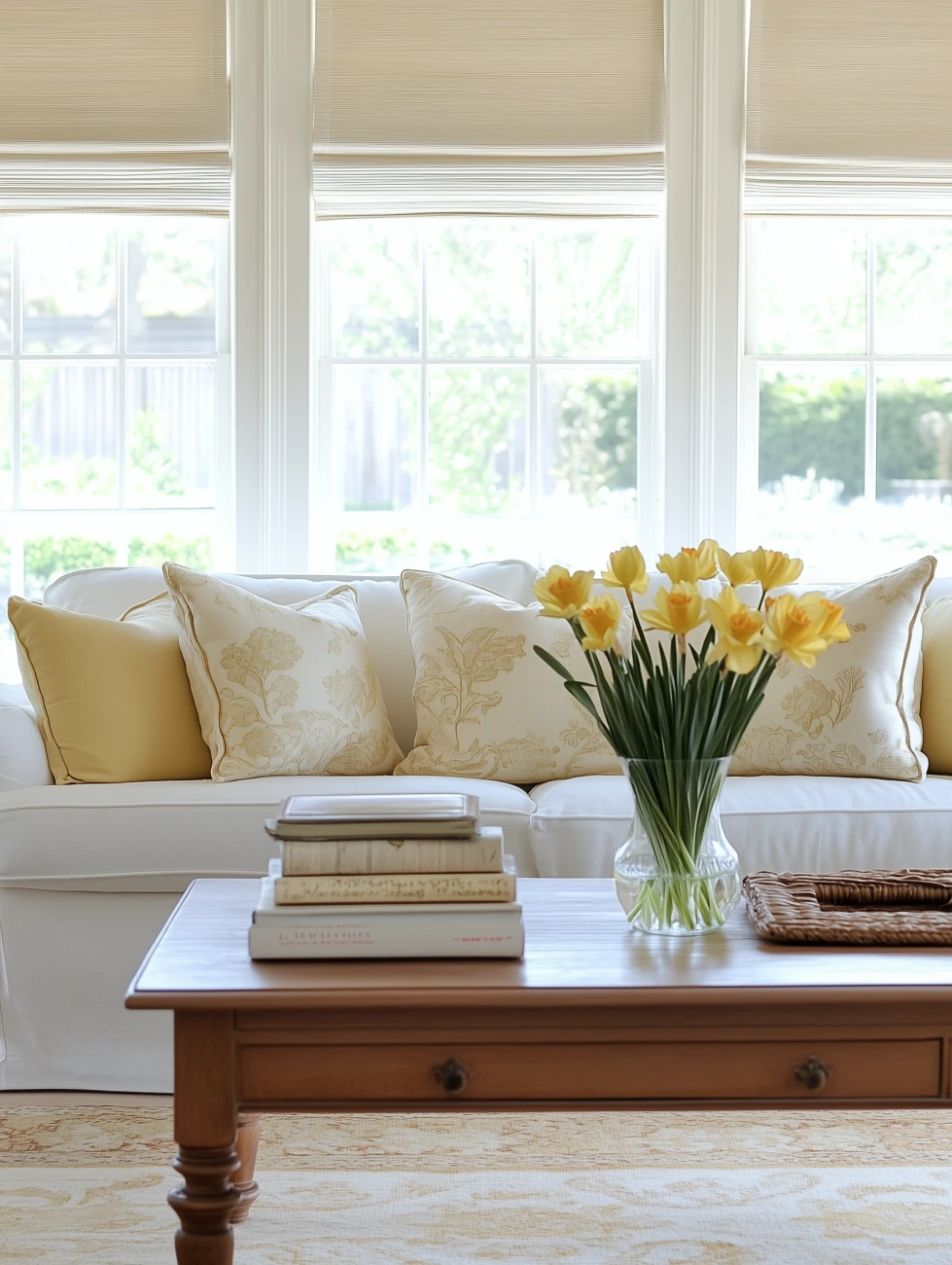 spring home decor - yellow