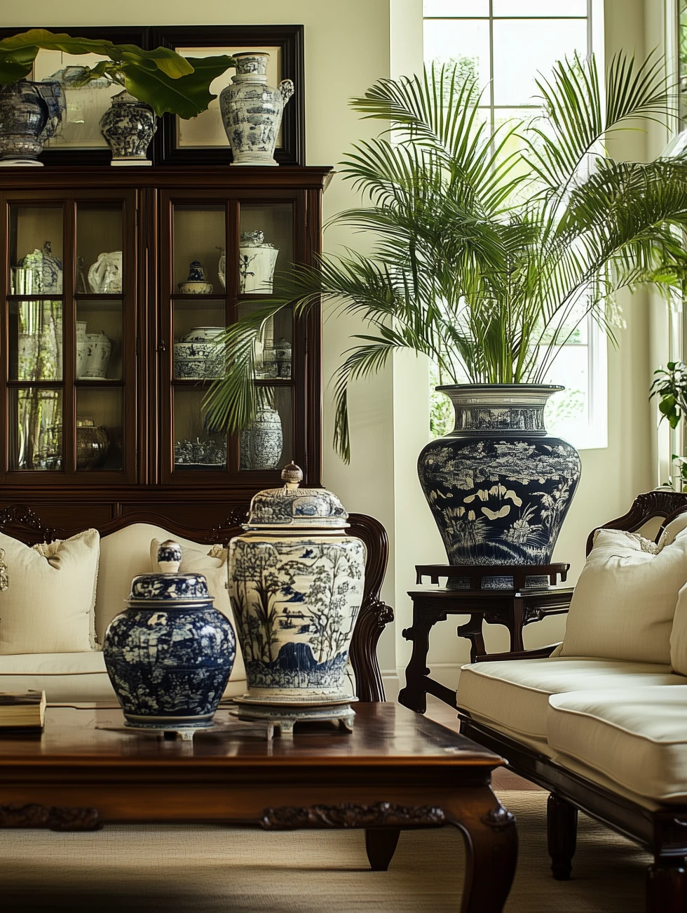 colonial style living room