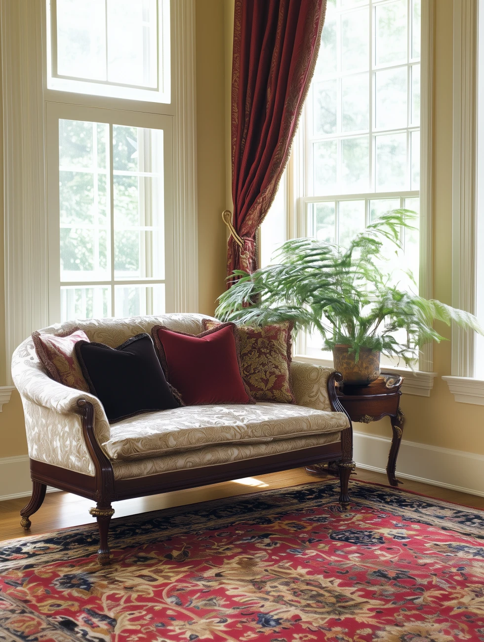colonial style living room