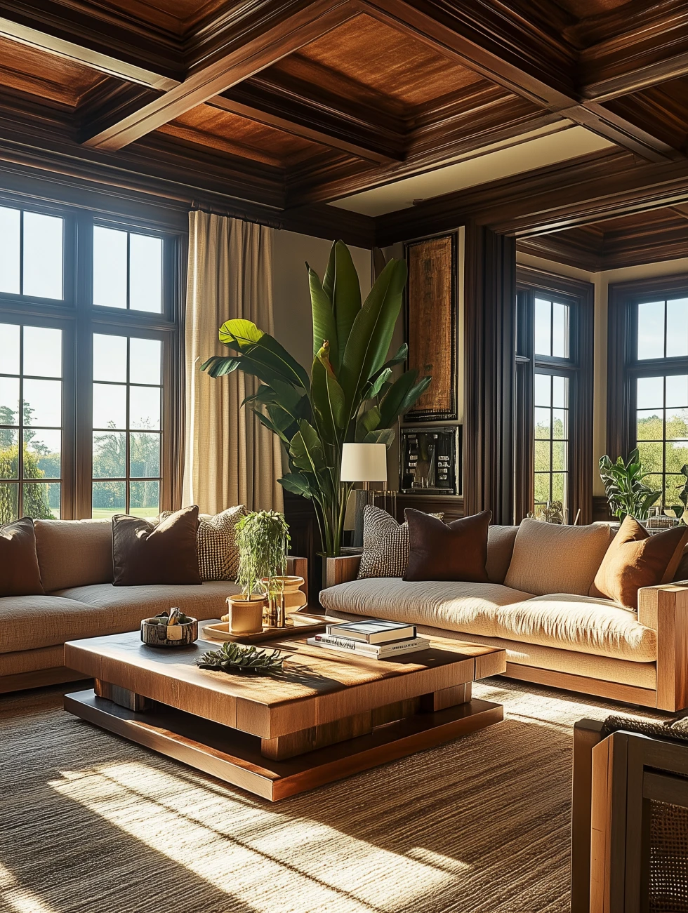 colonial style living room