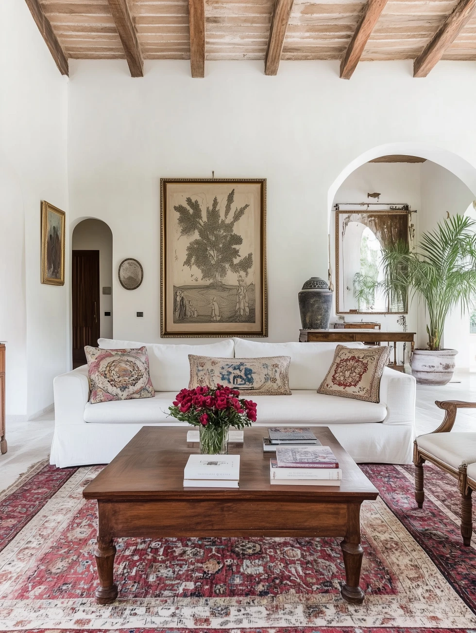 colonial style living room