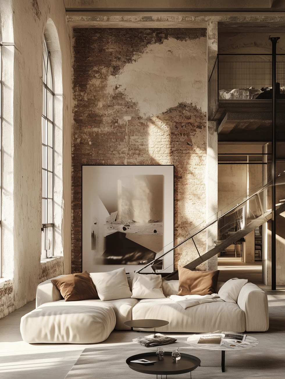 Loft living room design styles