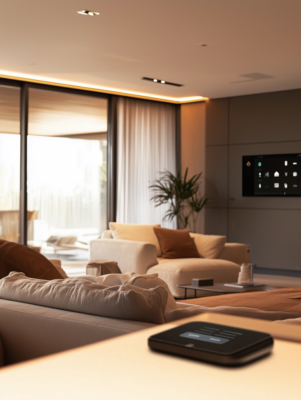 loft living room - smart home
