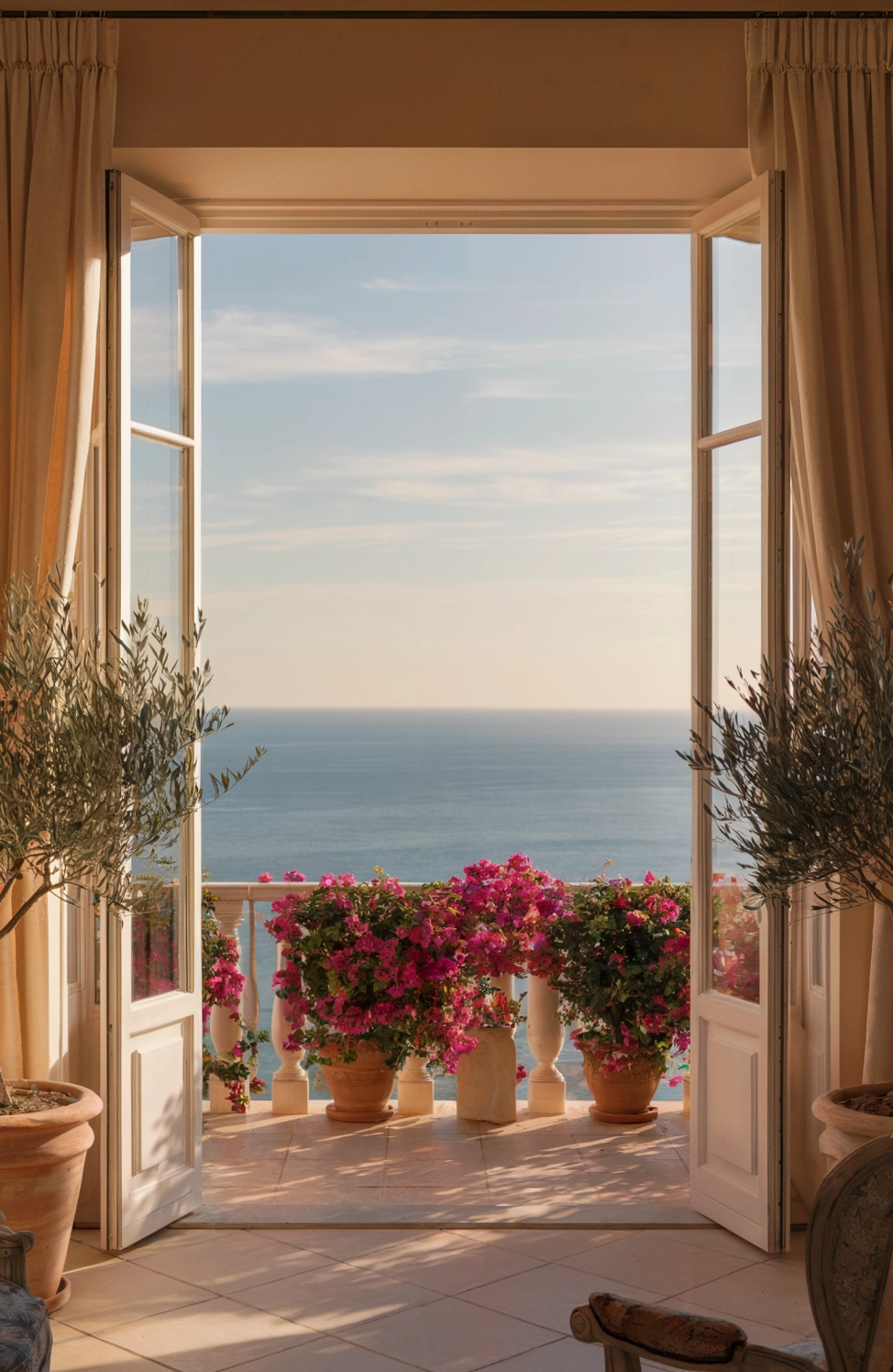 mediterranean style living room